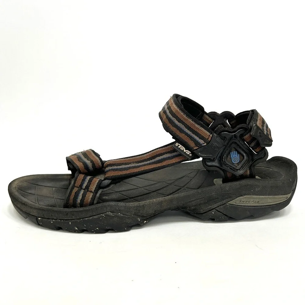 Teva Men’s Terra Fi 5 Universal Hiking Sandal Black & Brown, Size 13